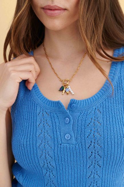 Stainless steel chain necklace - Gold