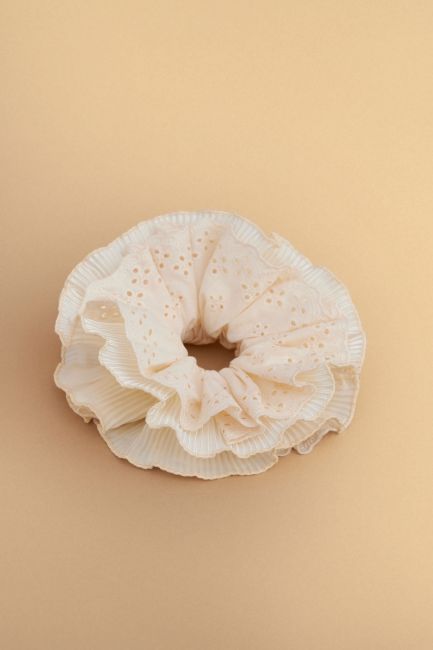 Hair scrunchie - Beige