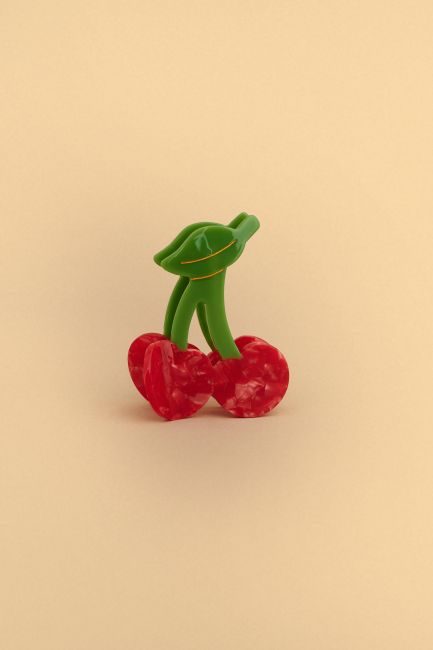 Cherry claw clip - Red