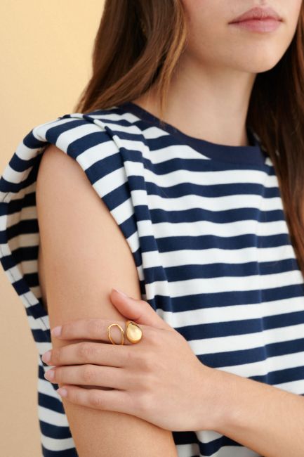 Stainless steel ring - Gold