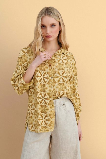 Printed shirt - Yellow