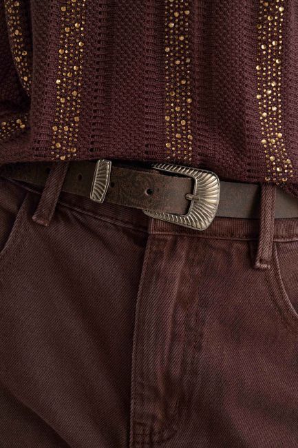Printed belt - Brown