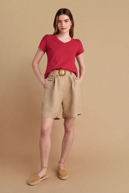 Monochrome basic blouse - Red