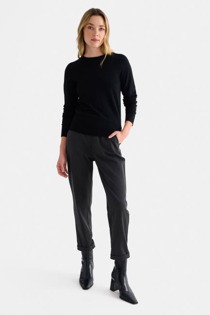 Knitted blouse - Black