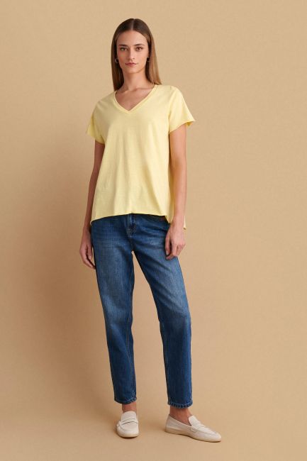 Monochrome basic blouse - Yellow