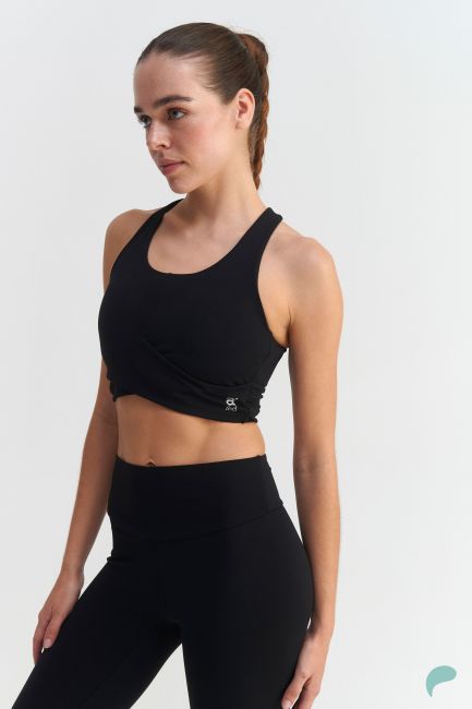 a-feel Sports bra with an open back - Black