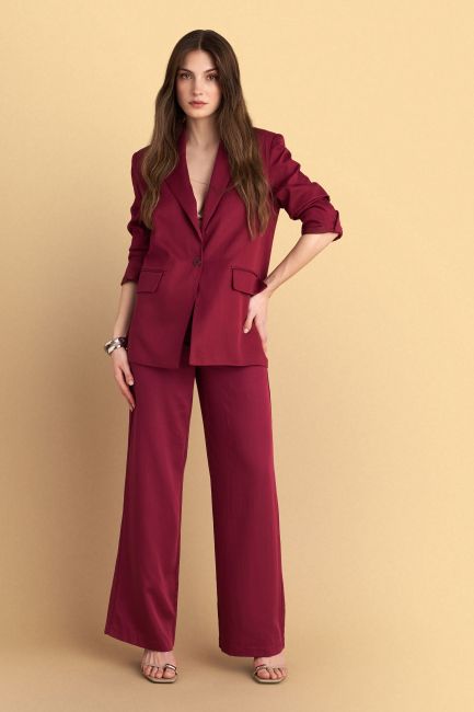 Straight-line blazer - Red