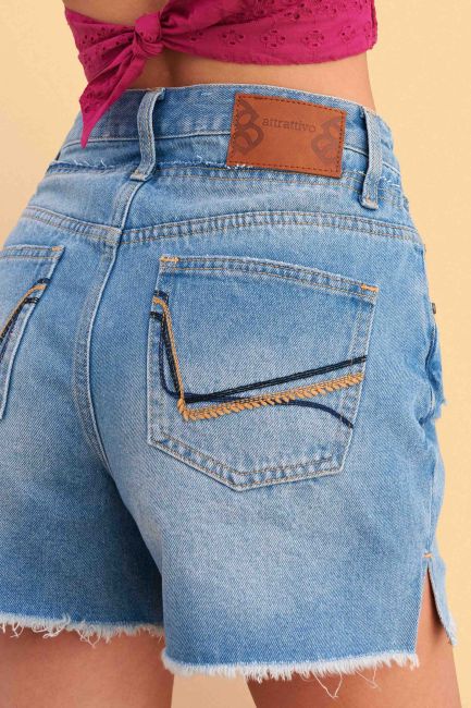 Short denim shorts - Blue