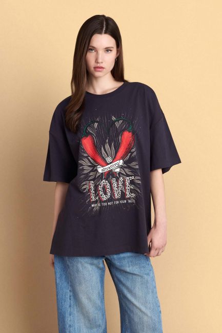 Printed t-shirt - Grey