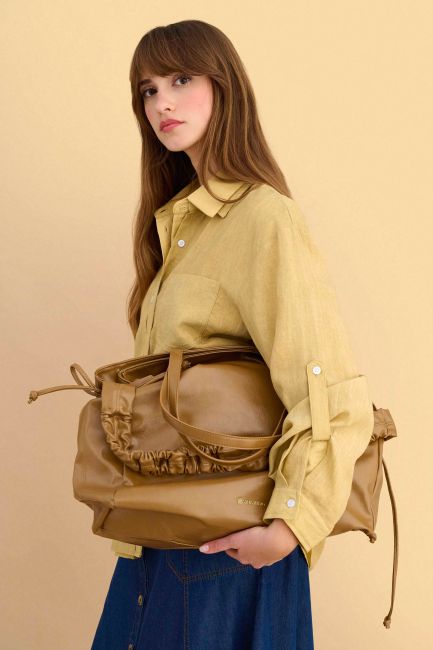 Oversized shoulder bag - Orange