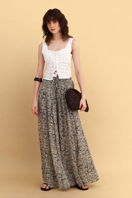 Printed trousers - Multicolor