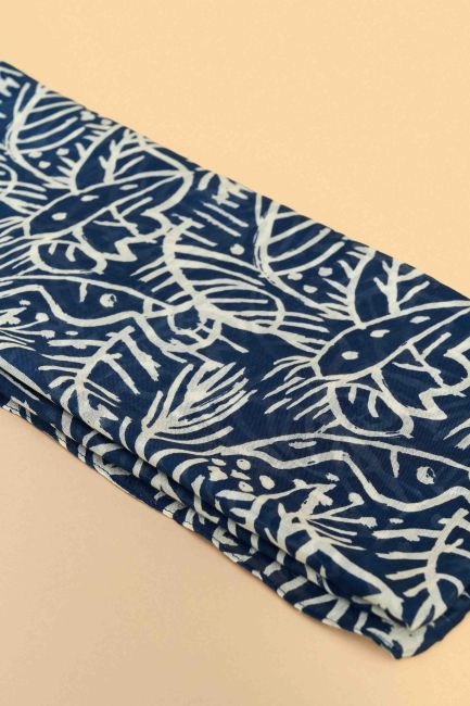 Printed shawl - Blue