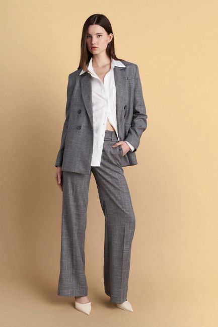 Double-breasted blazer - Grey