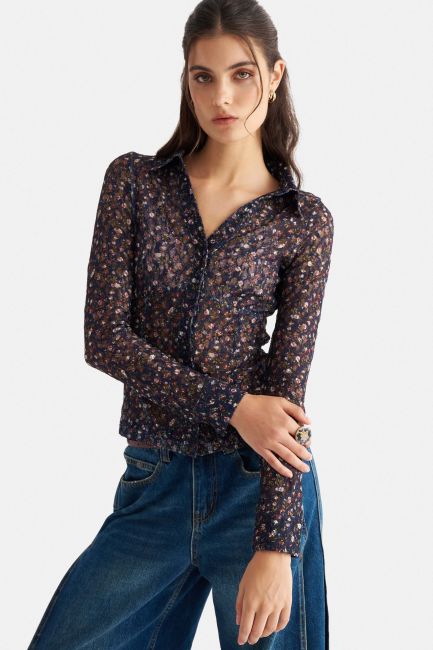 Floral shirt - Blue