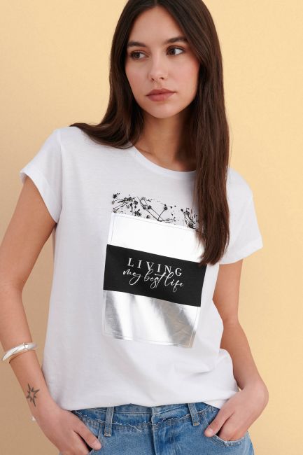Printed T-shirt - White