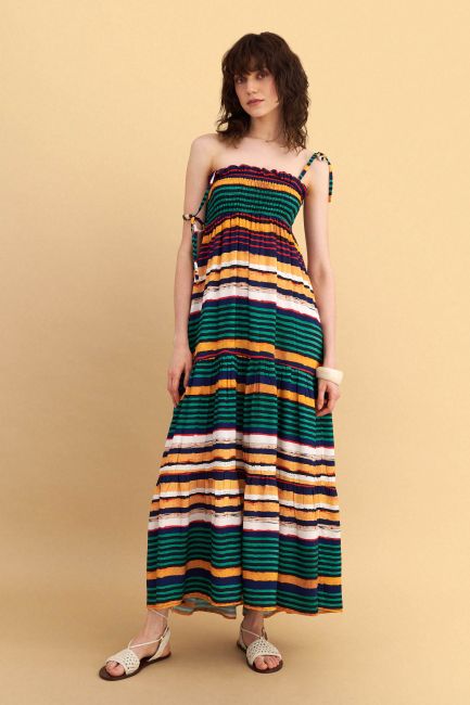 Long printed dress - Multicolor