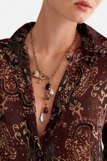 Necklace with charms - Gold