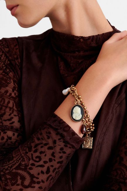 Bracelet with charms - Gold