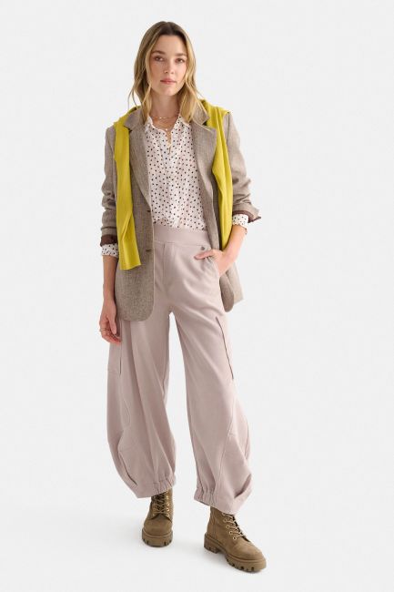 Balloon trousers with pockets - Beige