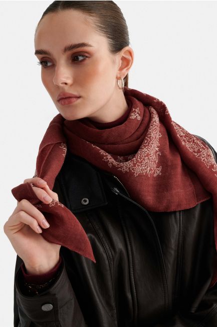 Floral foulard - Red
