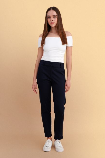 Monochrome office trousers - Blue