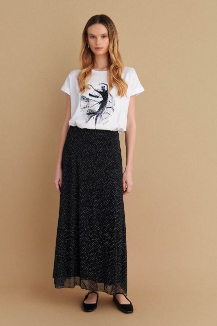 T-shirt με στάμπα - White