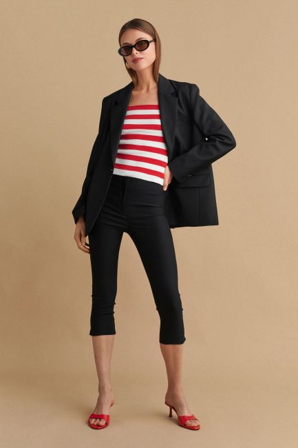 Capri trousers - Black