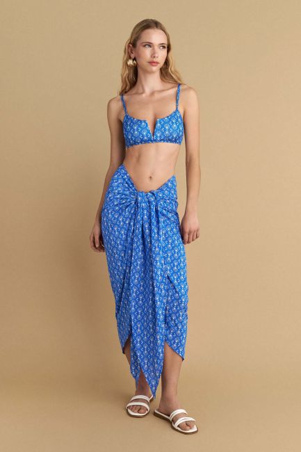 Pareo with shell pattern - Multicolor