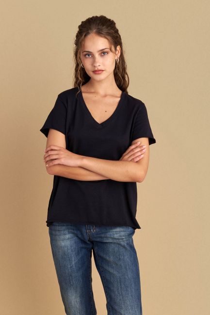 Μπλούζα μονόχρωμη basic - Black