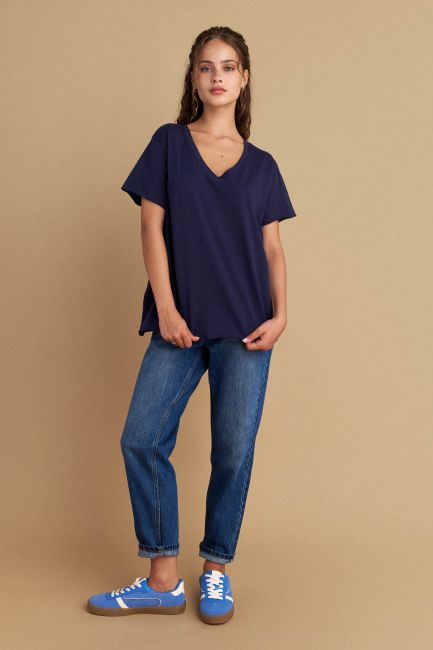 Monochrome basic blouse - Blue